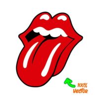 logo rolling stones vector