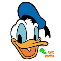 donald duck vector gratis