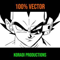 vegeta con medidor de ki