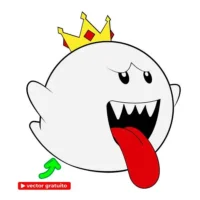 Pegatina Fantasma Boo - Mario Bros - adhesivos