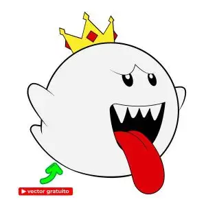 Pegatina Fantasma Boo - Mario Bros - adhesivos